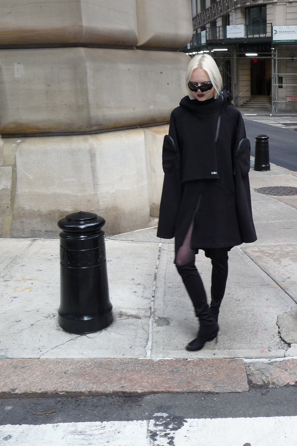 Neo-Trench Hybrid Oversize Hoodie