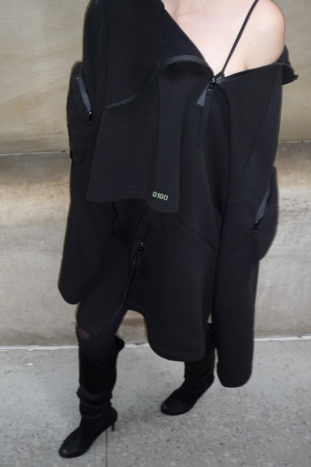 Neo-Trench Hybrid Oversize Hoodie