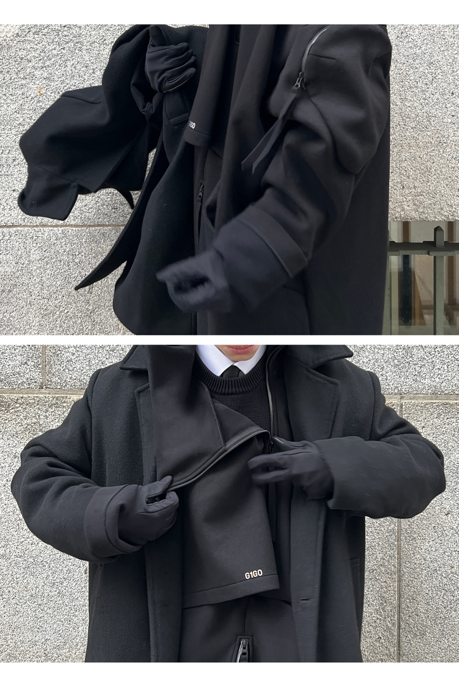 Neo-Trench Hybrid Oversize Hoodie