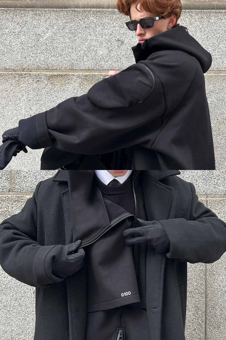 Neo-Trench Hybrid Oversize Hoodie